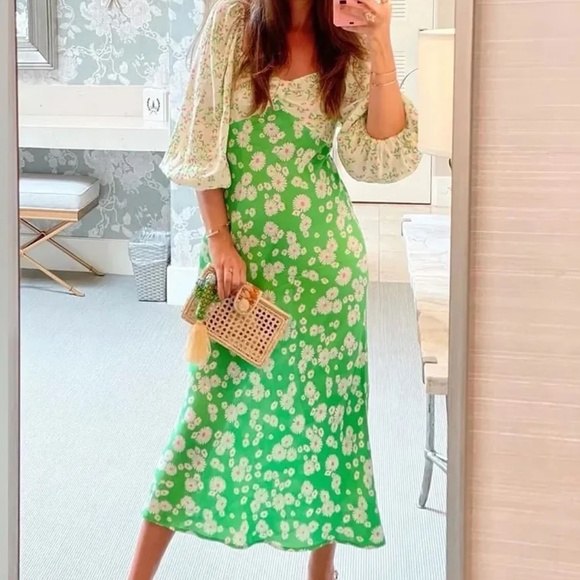 NWT RIXO x Target + Daisy Long Sleeve Swing Dress Size 0 - Picture 3 of 8